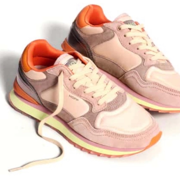 Hoff Women’s City Casual Sneaker Earth tone with Silver Peach Accent Size 8 - Picture 9 of 10